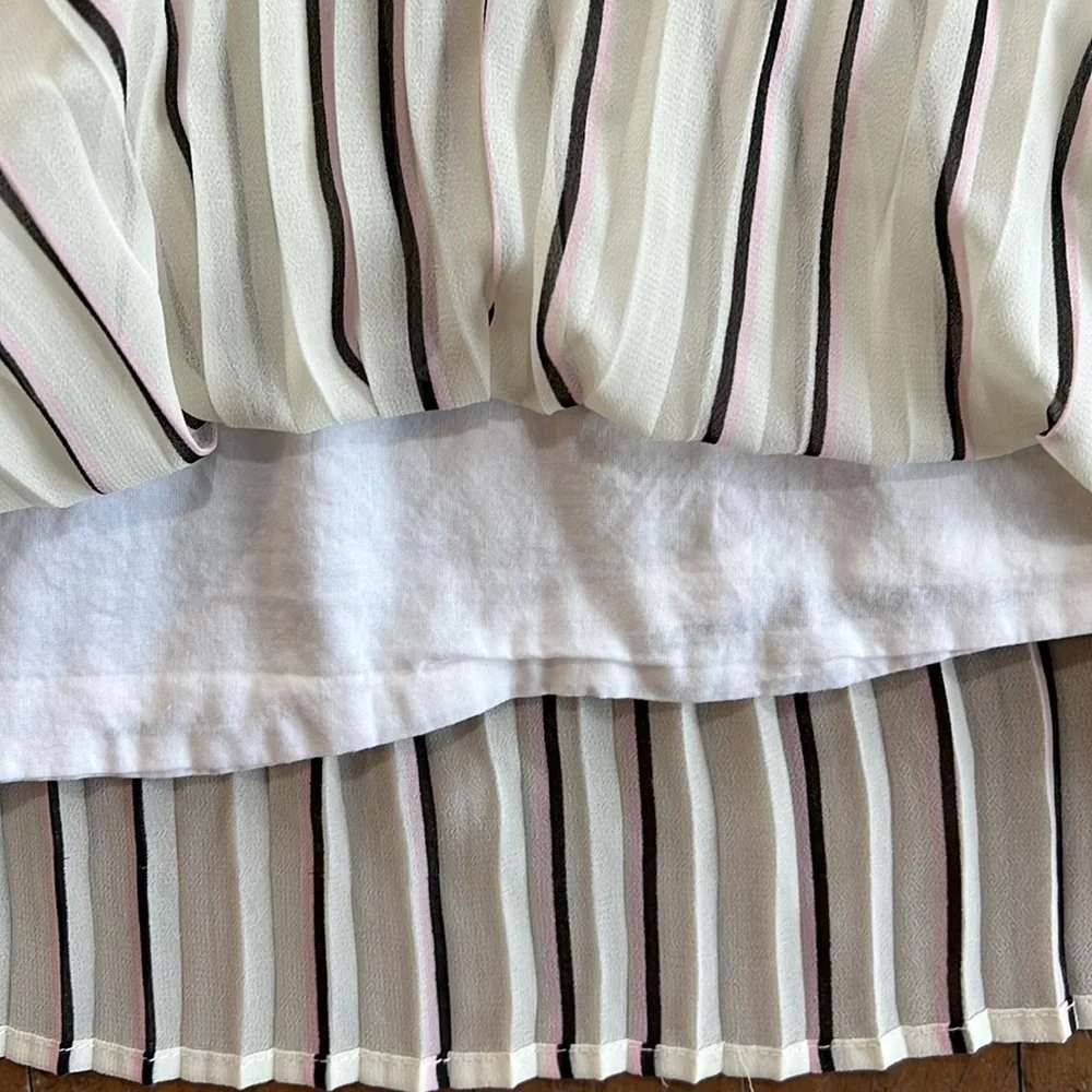 Janie and jack striped pleated chiffon dress